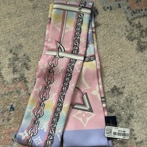 Silk Monogram Escale Confidential Bandeau Pink